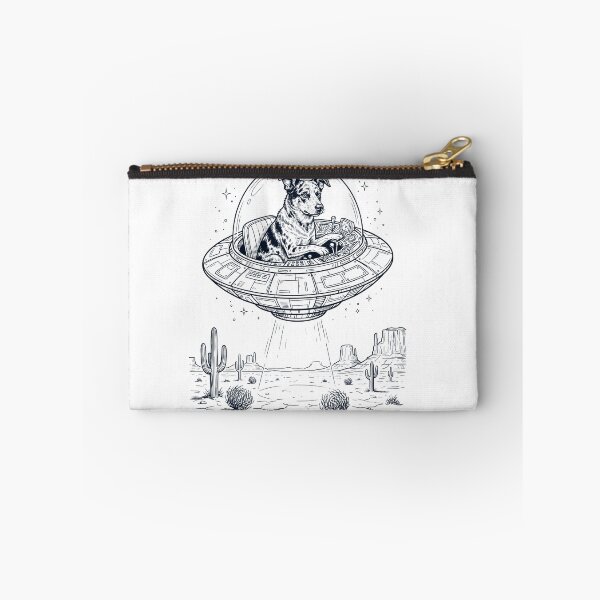 Item preview, Vintage Texas Heeler Riding UFO Dog Mom Dad Lover designed and sold by DoodleTortle.