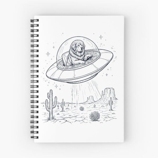 Item preview, Vintage Tibetan Mastiff Riding UFO Dog Mom Dad Lover designed and sold by DoodleTortle.