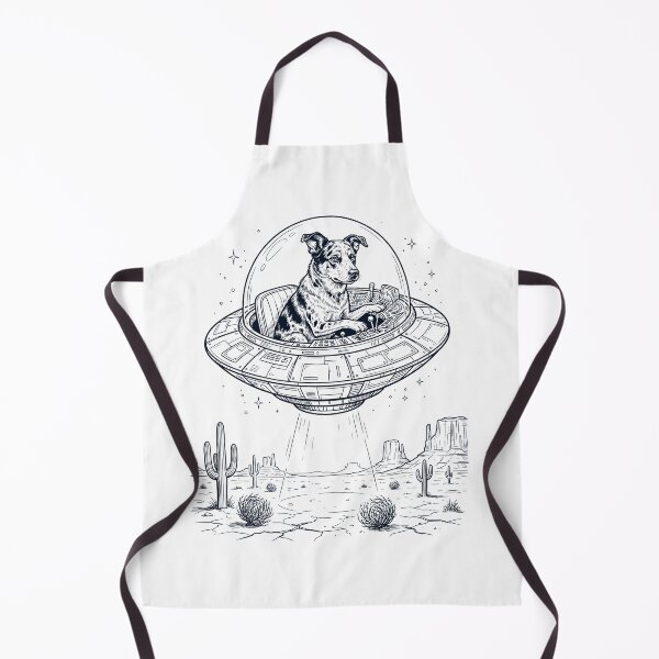 Item preview, Vintage Texas Heeler Riding UFO Dog Mom Dad Lover designed and sold by DoodleTortle.