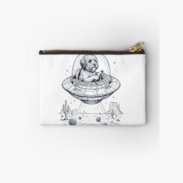 Item preview, Vintage Tibetan Terrier Riding UFO Dog Mom Dad Lover designed and sold by DoodleTortle.