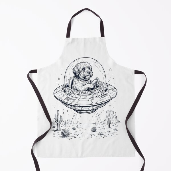 Item preview, Vintage Tibetan Terrier Riding UFO Dog Mom Dad Lover designed and sold by DoodleTortle.