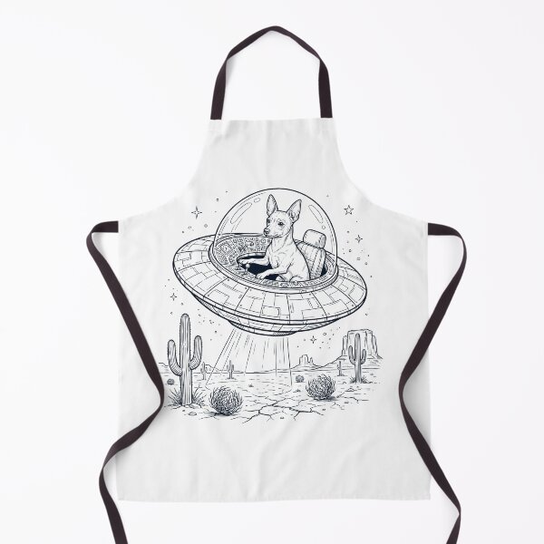 Item preview, Vintage Toy Fox Terrier Riding UFO Dog Mom Dad Lover designed and sold by DoodleTortle.