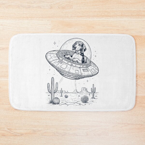 Item preview, Vintage Treeing Walker Coonhound Riding UFO Dog Mom Dad Lover designed and sold by DoodleTortle.
