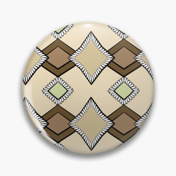 Item preview, Tribal Geometric Tan Beige Green and Brown designed and sold by Art in My Loft.