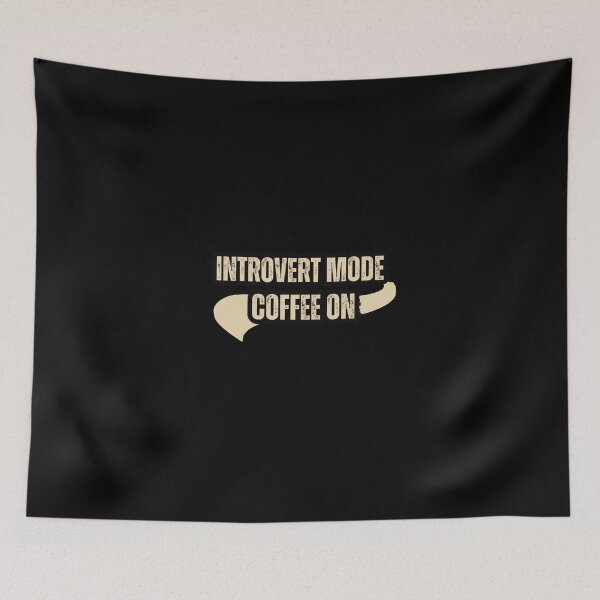 Item preview, Introvert Mode Coffee On Shirt – Minimal Coffee Lover T-Shirt T-Shirt designed and sold by Line-Mood1⭐️⭐️⭐️⭐️⭐️.