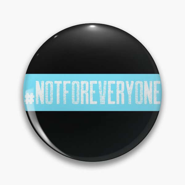 Item preview, #NotForEveryone Hashtag T-Shirt designed and sold by DwishOriginals.