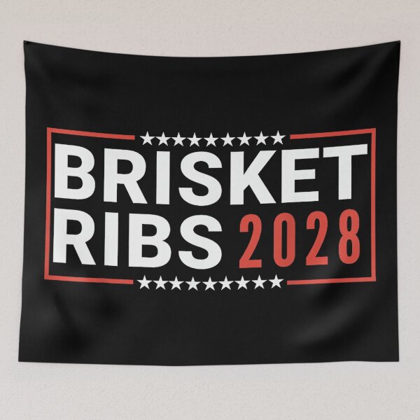 Item preview, Brisket Ribs 2028 Funny BBQ Political Election Food Junkie designed and sold by MelanieIShelton.