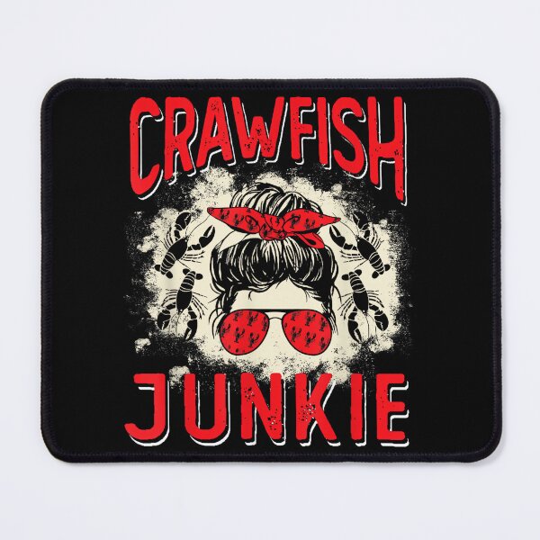 Item preview, Bleached Crawfish Junkie Women Messy Bun Funny Crawfish Boil designed and sold by MelanieIShelton.
