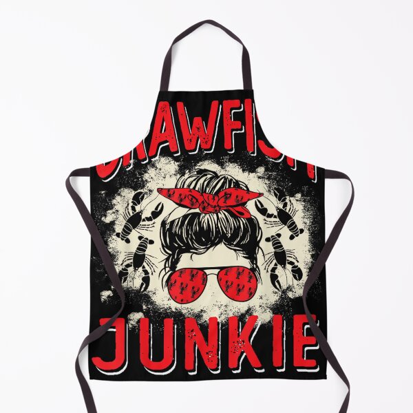 Item preview, Bleached Crawfish Junkie Women Messy Bun Funny Crawfish Boil designed and sold by MelanieIShelton.