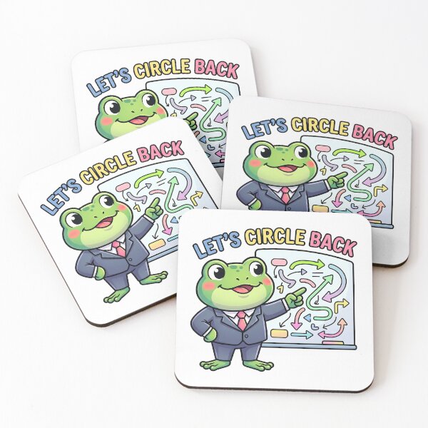Item preview, Funny Corporate Frog - Let’s Circle Back Office Humor Illustration designed and sold by Urben Loop.