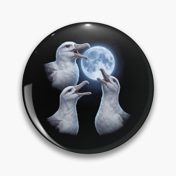 Item preview, Albatross Howling Moon Art Bird Lover Birding designed and sold by TerryConnells.
