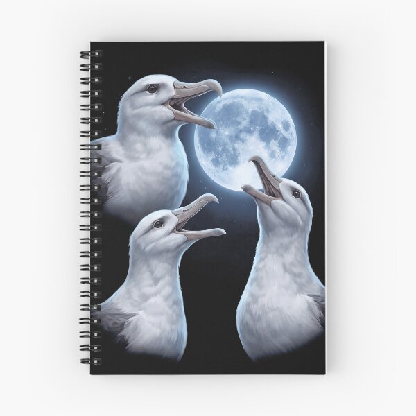 Item preview, Albatross Howling Moon Art Bird Lover Birding designed and sold by TerryConnells.