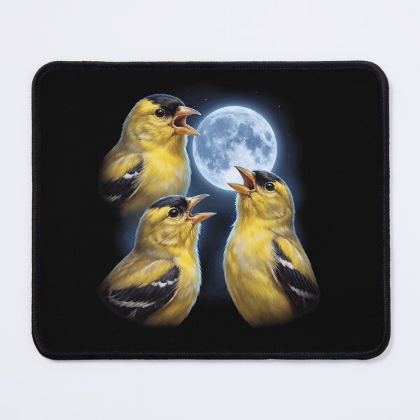 Item preview, American Goldfinch Howling Moon Art Bird Lover Birding designed and sold by TerryConnells.