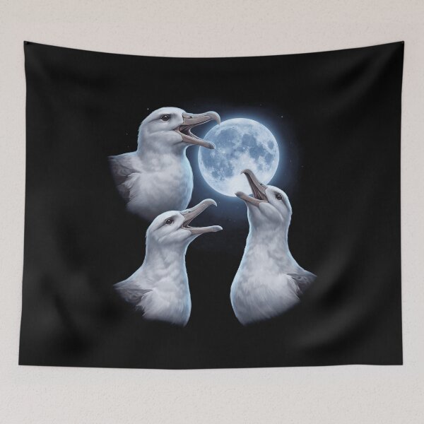 Item preview, Albatross Howling Moon Art Bird Lover Birding designed and sold by TerryConnells.