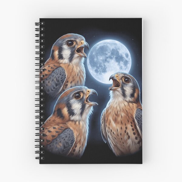 Item preview, American Kestrel Howling Moon Art Bird Lover Birding designed and sold by TerryConnells.