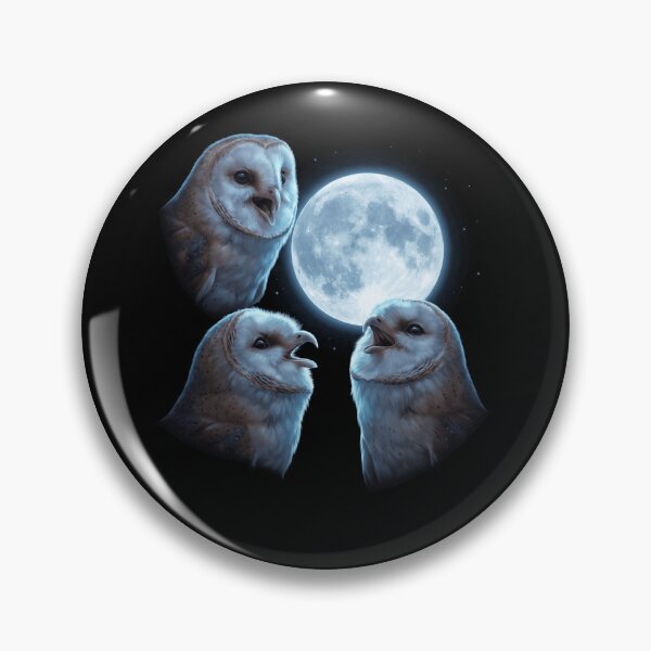 Item preview, Barn Owl Howling Moon Art Bird Lover Birding designed and sold by TerryConnells.