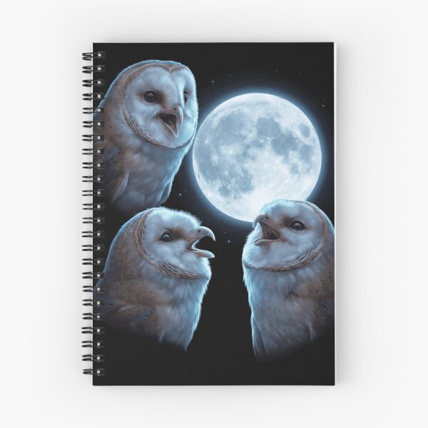 Item preview, Barn Owl Howling Moon Art Bird Lover Birding designed and sold by TerryConnells.