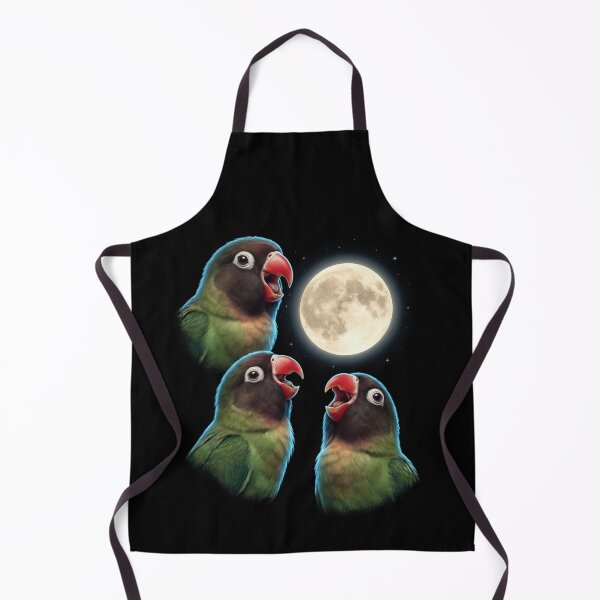 Item preview, Black cheeked Lovebird Howling Moon Art Parrot Lover designed and sold by TerryConnells.