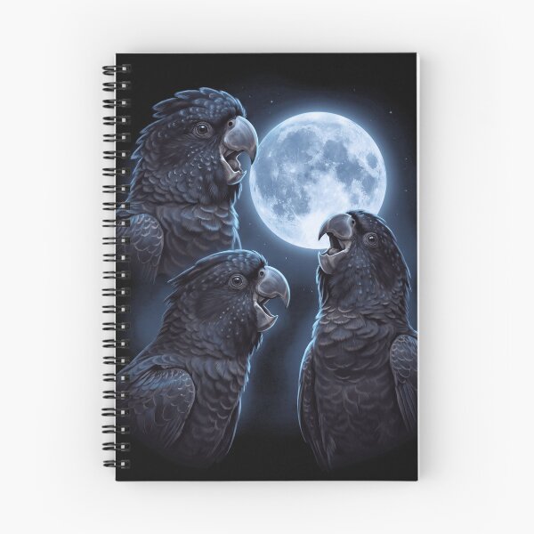 Item preview, Black Cockatoo Howling Moon Art Parrot Lover designed and sold by TerryConnells.