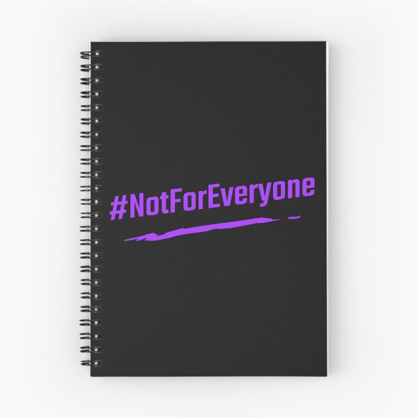 Item preview, #NotForEveryone Hashtag T-Shirt designed and sold by DwishOriginals.