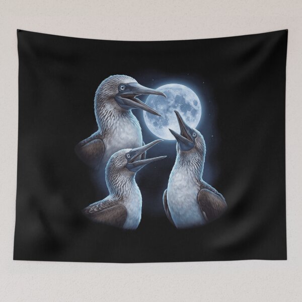 Item preview, Blue Footed Booby Howling Moon Art Bird Lover Birding designed and sold by TerryConnells.