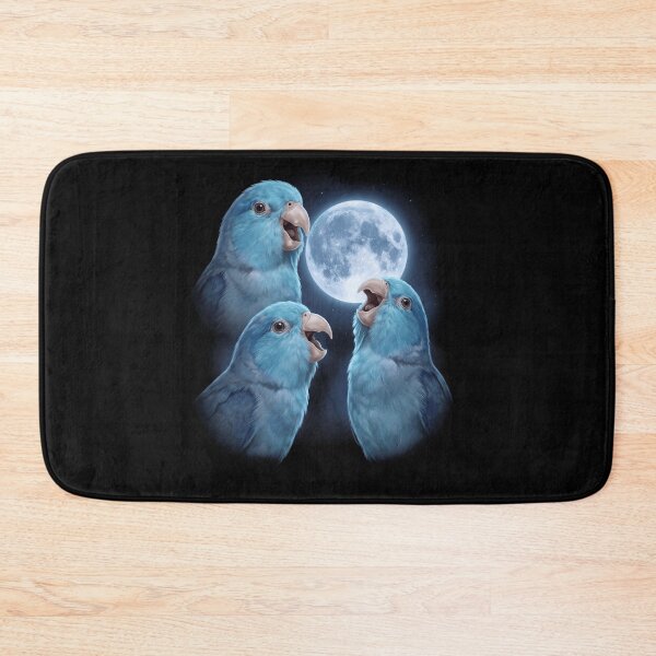 Item preview, Blue Parrotlet Howling Moon Art Parrot Lover designed and sold by TerryConnells.