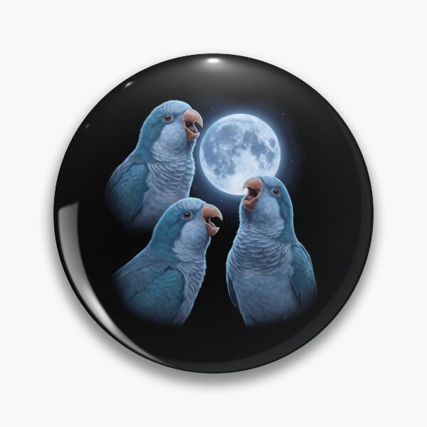 Item preview, Blue Quaker Howling Moon Art Parrot Lover designed and sold by TerryConnells.