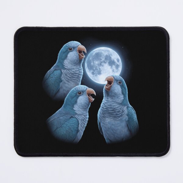 Item preview, Blue Quaker Howling Moon Art Parrot Lover designed and sold by TerryConnells.