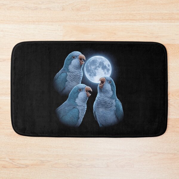 Item preview, Blue Quaker Howling Moon Art Parrot Lover designed and sold by TerryConnells.