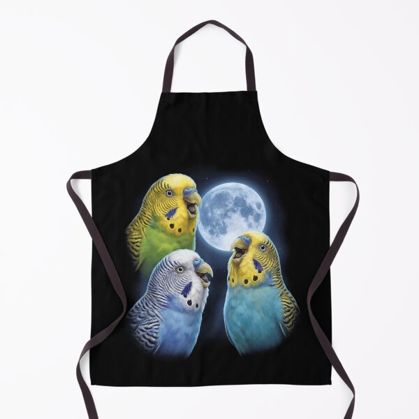 Item preview, Budgerigar Howling Moon Art Parrot Lover designed and sold by TerryConnells.
