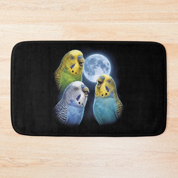 Item preview, Budgerigar Howling Moon Art Parrot Lover designed and sold by TerryConnells.