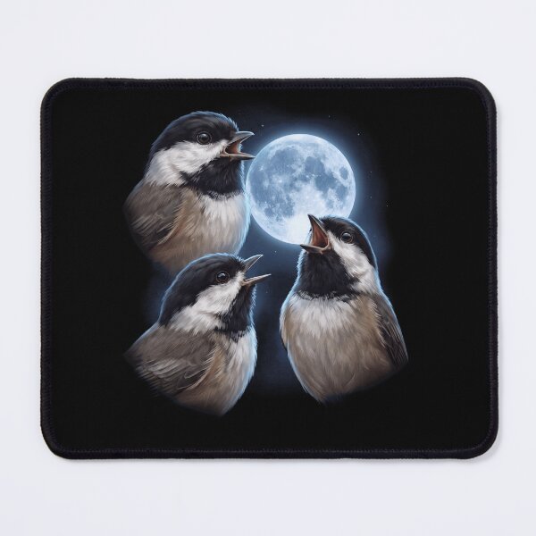 Item preview, Chickadee Howling Moon Art Bird Lover Birding designed and sold by TerryConnells.