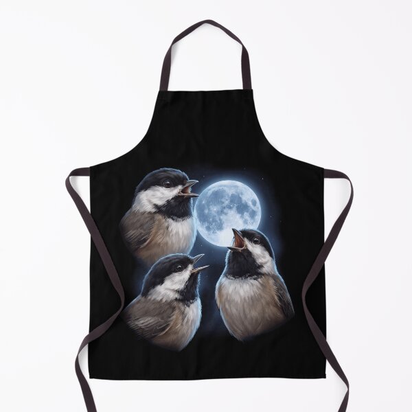 Item preview, Chickadee Howling Moon Art Bird Lover Birding designed and sold by TerryConnells.
