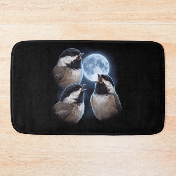 Item preview, Chickadee Howling Moon Art Bird Lover Birding designed and sold by TerryConnells.