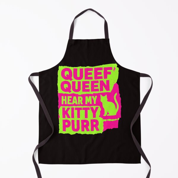 Item preview, Queef Queen Hear My Kitty Purr Punk Rock Neon Graphic designed and sold by FrameFlow.