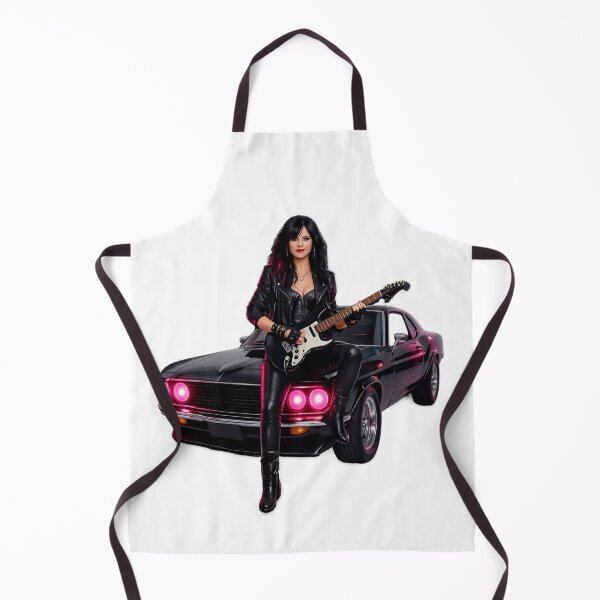 Item preview, Female Rocker in Leather with Electric Guitar designed and sold by CHRIST5000.