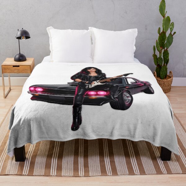 Item preview, Female Rocker in Leather with Electric Guitar designed and sold by CHRIST5000.