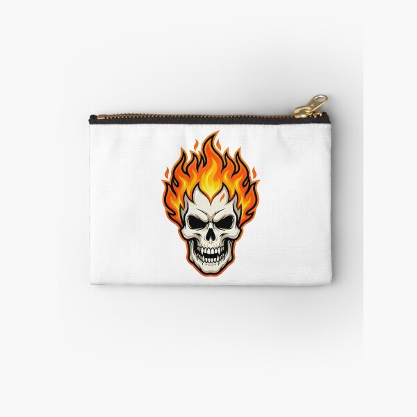 Item preview, Flaming Skull Graphic Design – Fire Skull Art designed and sold by ClickToSticker.