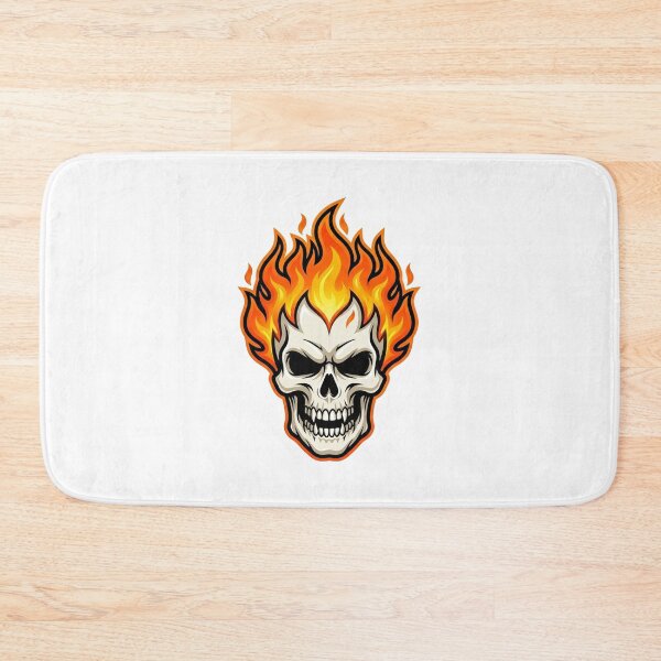 Item preview, Flaming Skull Graphic Design – Fire Skull Art designed and sold by ClickToSticker.