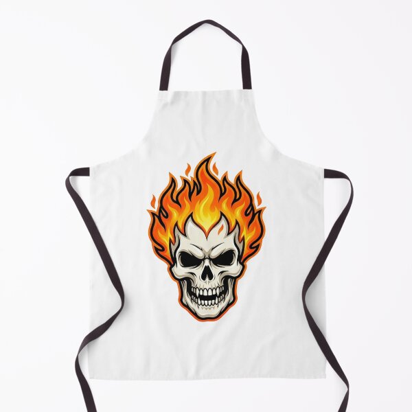 Item preview, Flaming Skull Graphic Design – Fire Skull Art designed and sold by ClickToSticker.