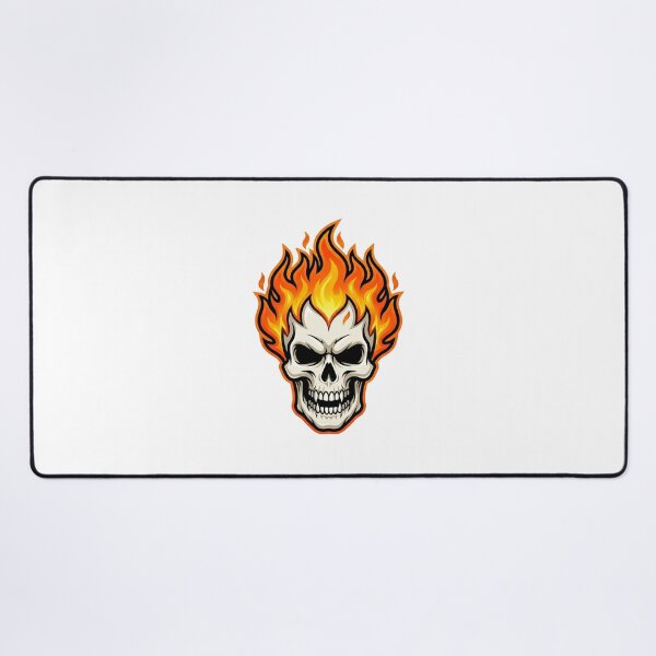 Item preview, Flaming Skull Graphic Design – Fire Skull Art designed and sold by ClickToSticker.