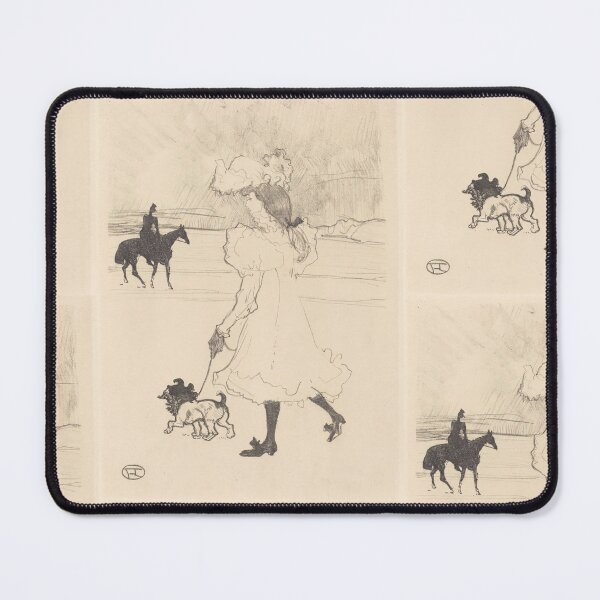 Item preview, In the Woods (Au Bois) by Henri de Toulouse-Lautrec | Belle Époque Fashion Poster Print designed and sold by artofuniverse.