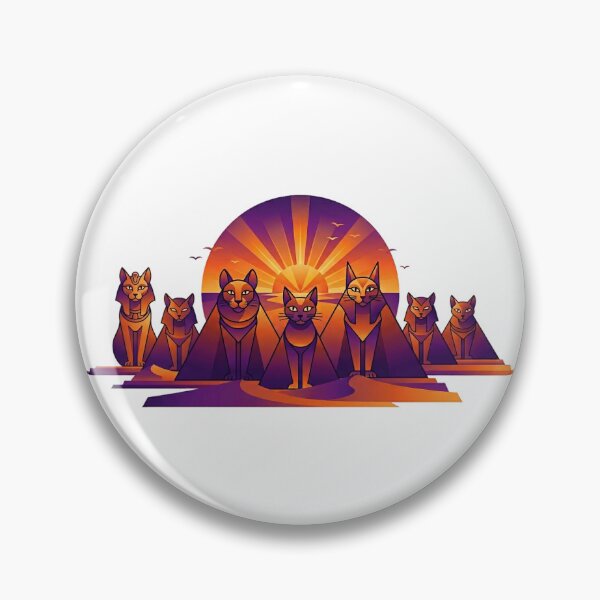 Item preview, Egyptian Cats Sunset Guardians designed and sold by NadinGerasi.