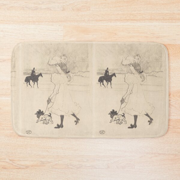 Item preview, In the Woods (Au Bois) by Henri de Toulouse-Lautrec | Belle Époque Fashion Poster Print designed and sold by artofuniverse.