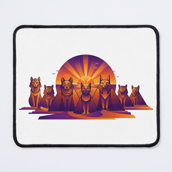 Item preview, Egyptian Cats Sunset Guardians designed and sold by NadinGerasi.