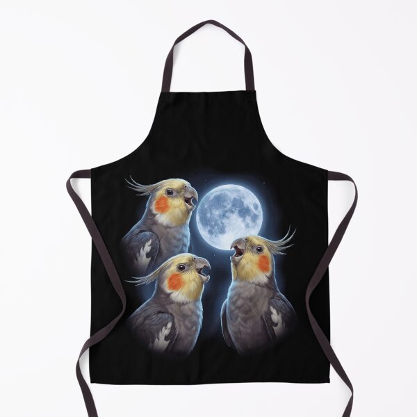 Item preview, Cockatiel Howling Moon Art Parrot Lover designed and sold by TerryConnells.