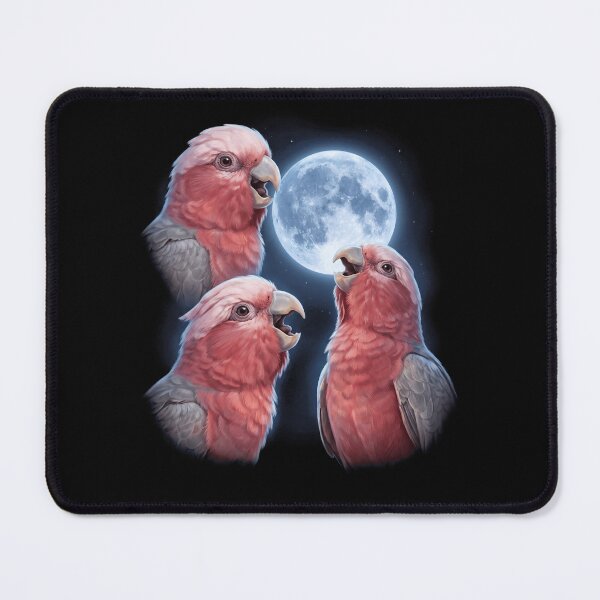 Item preview, Cockatoo Galah Howling Moon Art Parrot Lover designed and sold by TerryConnells.