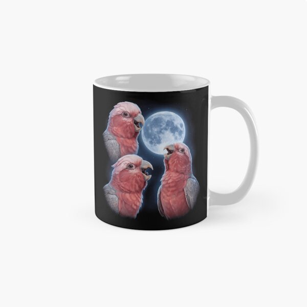 Item preview, Cockatoo Galah Howling Moon Art Parrot Lover designed and sold by TerryConnells.