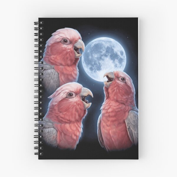 Item preview, Cockatoo Galah Howling Moon Art Parrot Lover designed and sold by TerryConnells.
