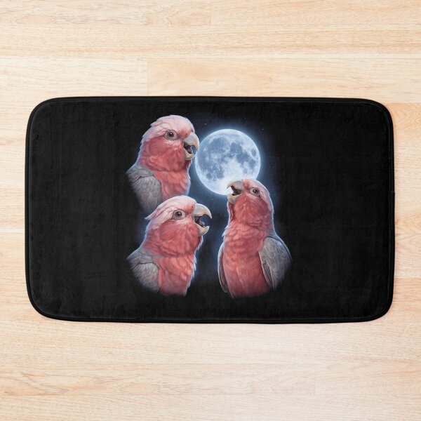 Item preview, Cockatoo Galah Howling Moon Art Parrot Lover designed and sold by TerryConnells.